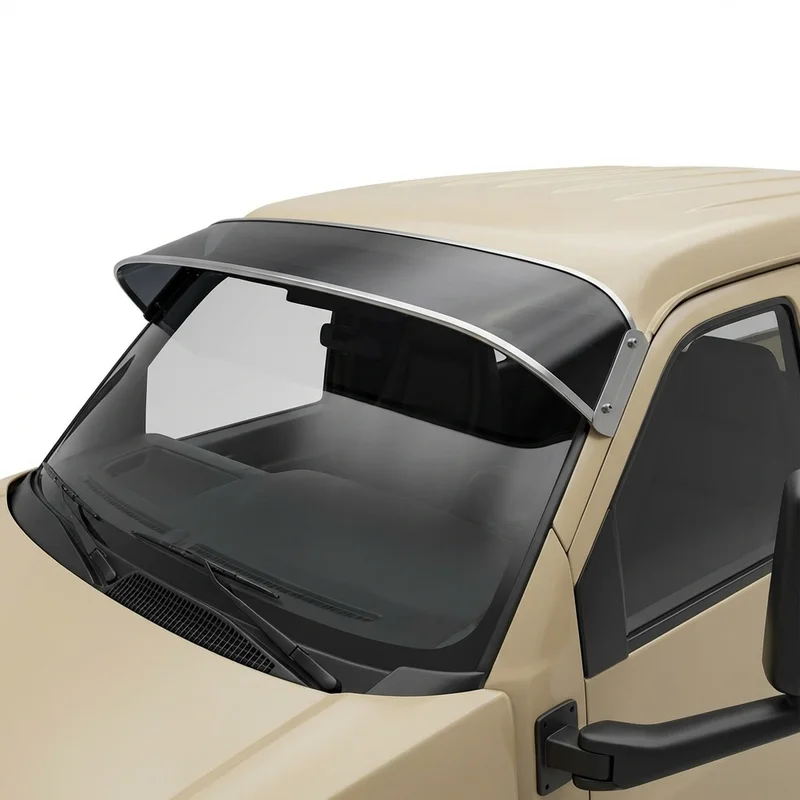 Tinted Acrylic Windscreen Sunvisor for GMC C7500 Topkick (1997 - 2009) - 1