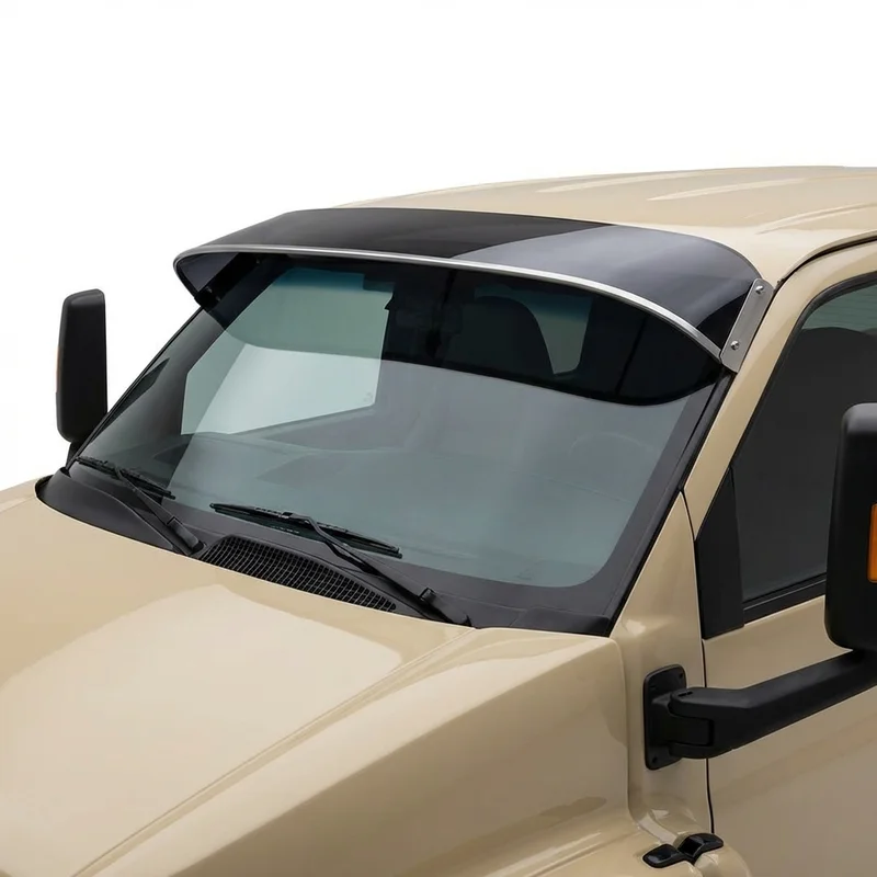 Tinted Acrylic Windscreen Sunvisor for GMC C8500 Topkick (2003 - 2009) - 1
