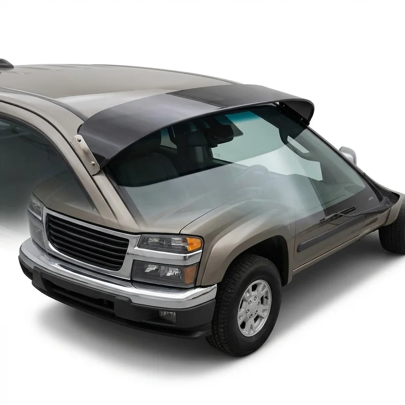 Tinted Acrylic Windscreen Sunvisor for GMC Canyon (2004 - 2025) - 1