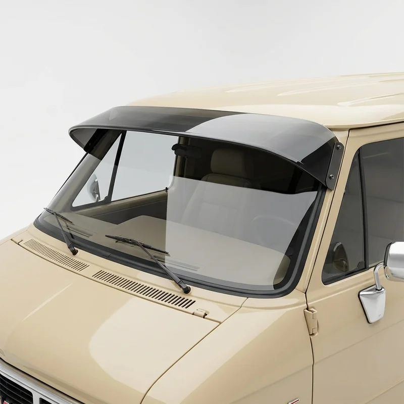 Tinted Acrylic Windscreen Sunvisor for GMC G25 (1975 - 1978) - 1
