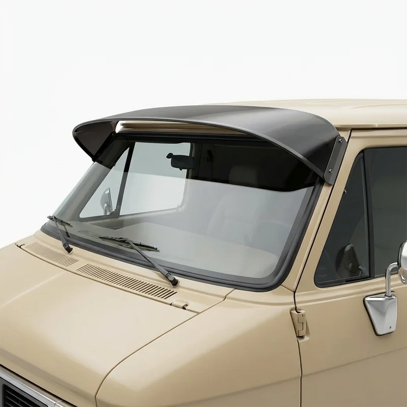 Tinted Acrylic Windscreen Sunvisor for GMC G35 (1975 - 1978) - 1
