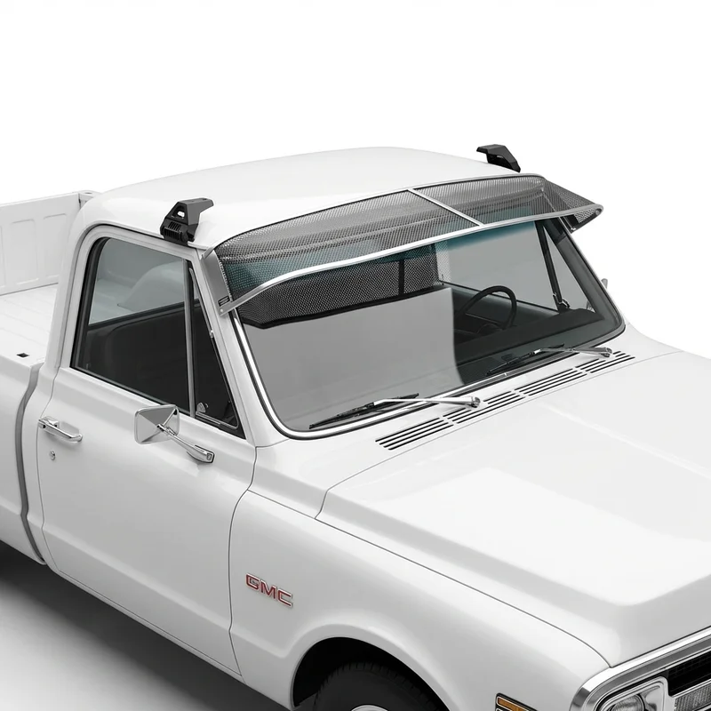 Premium Mesh Windscreen Sunvisor for GMC K25/K2500 Pickup (1967 - 1974) - 1