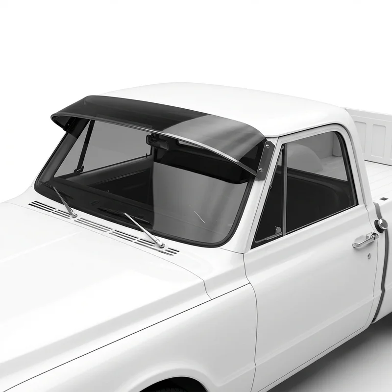 Tinted Acrylic Windscreen Sunvisor for GMC K25/K2500 Pickup (1967 - 1974) - 1