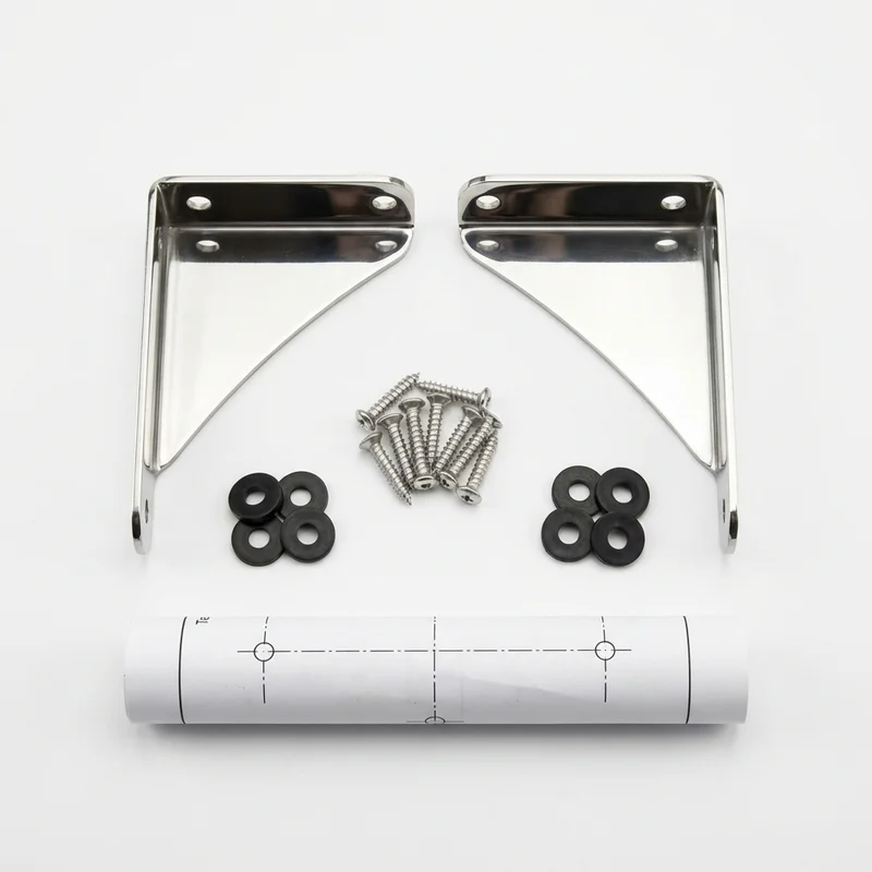 Stainless Steel Mounting Bracket Kit for GMC P25 (1975 - 1978) - 1