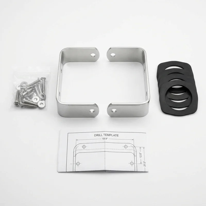 Stainless Steel Mounting Bracket Kit for GMC P25/P2500 Van (1970 - 1974) - 1