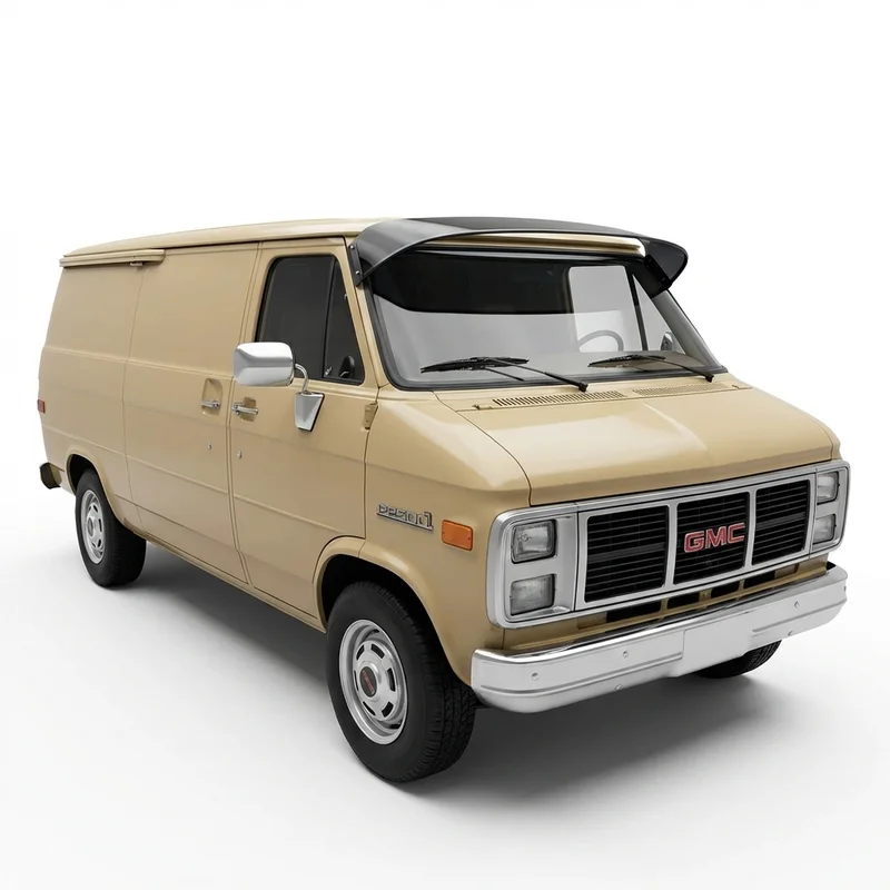 Tinted Acrylic Windscreen Sunvisor for GMC P2500 (1979 - 1989) - 1