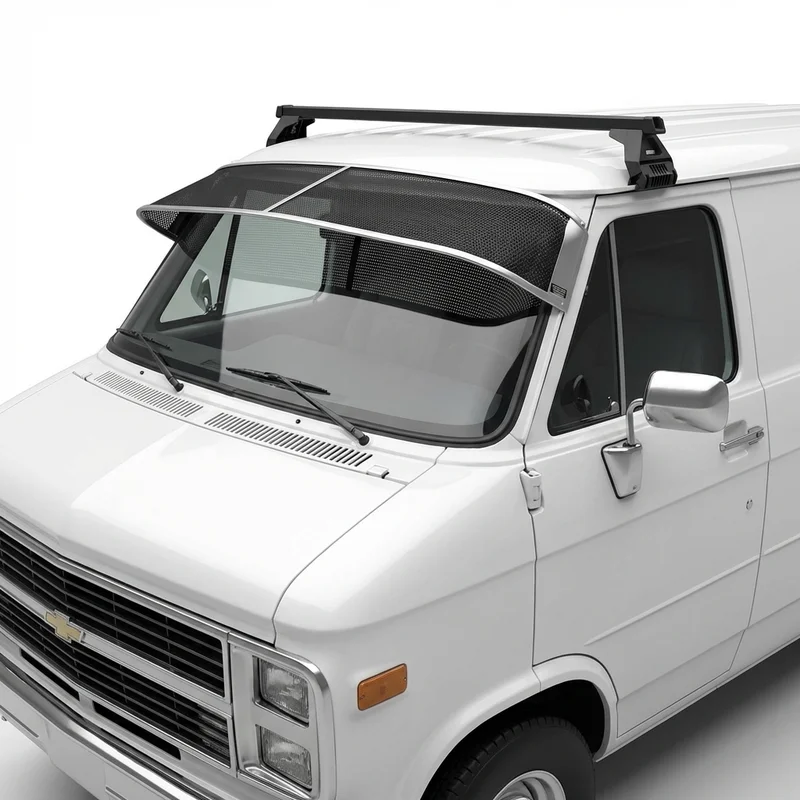 Premium Mesh Windscreen Sunvisor for GMC P35/P3500 Van (1970 - 1974) - 1