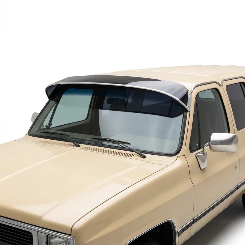 Tinted Acrylic Windscreen Sunvisor for GMC R1500 Suburban (1987 - 1991) - 1