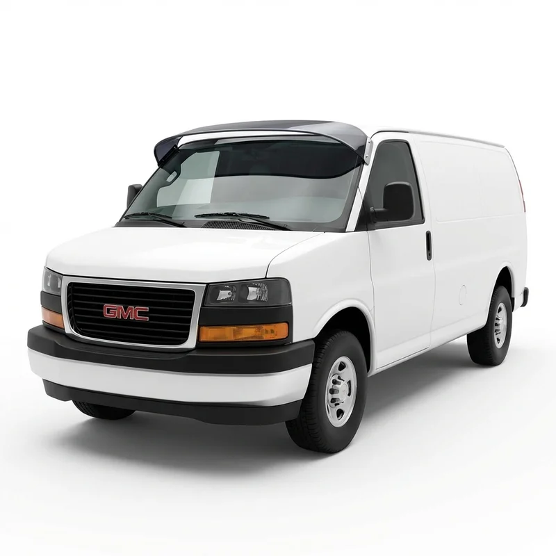 Tinted Acrylic Windscreen Sunvisor for GMC Savana 1500 (1996 - 2014) - 1