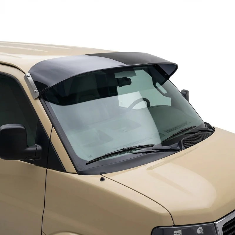 Tinted Acrylic Windscreen Sunvisor for GMC Savana 4500 (2009 - 2024) - 1