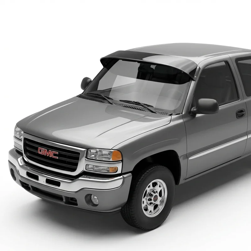 Tinted Acrylic Windscreen Sunvisor for GMC Sierra 2500 HD Classic (2007 - 2007) - 1