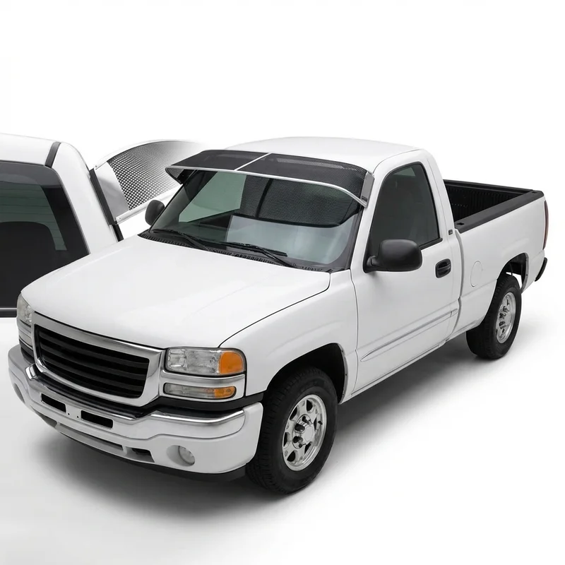 Premium Mesh Windscreen Sunvisor for GMC Sierra 2500 (1999 - 2004) - 1