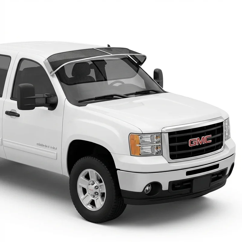 Premium Mesh Windscreen Sunvisor for GMC Sierra 3500 HD (2007 - 2025) - 1