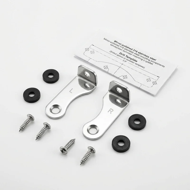 Stainless Steel Mounting Bracket Kit for GMC Typhoon (1992 - 1993) - 1