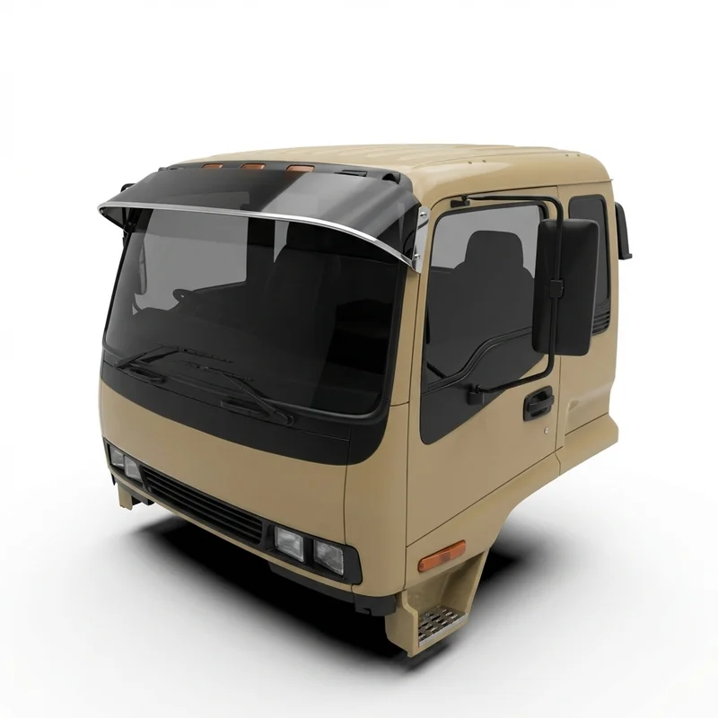 Tinted Acrylic Windscreen Sunvisor for GMC W7500 Forward (1984 - 1996) - 1