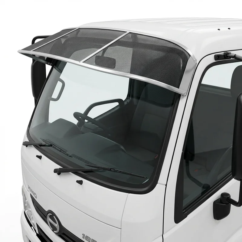 Premium Mesh Windscreen Sunvisor for Hino 185 (2005 - 2010) - 1