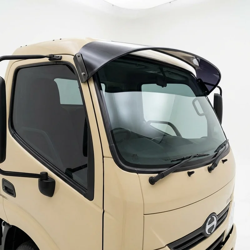 Tinted Acrylic Windscreen Sunvisor for Hino 195h DC (2014 - 2014) - 1