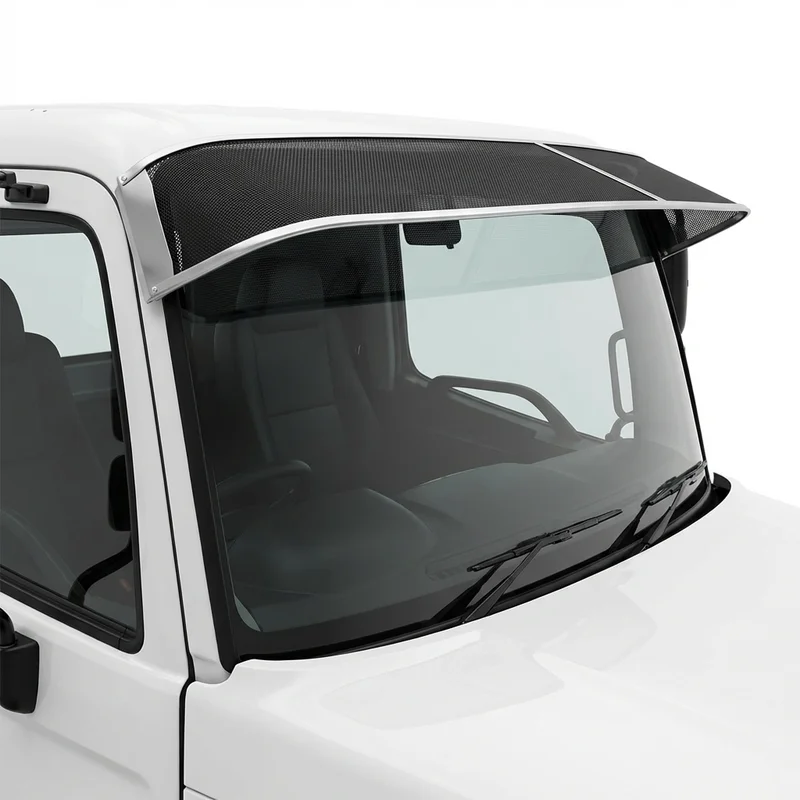 Premium Mesh Windscreen Sunvisor for Hino 258ALP (2008 - 2014) - 1