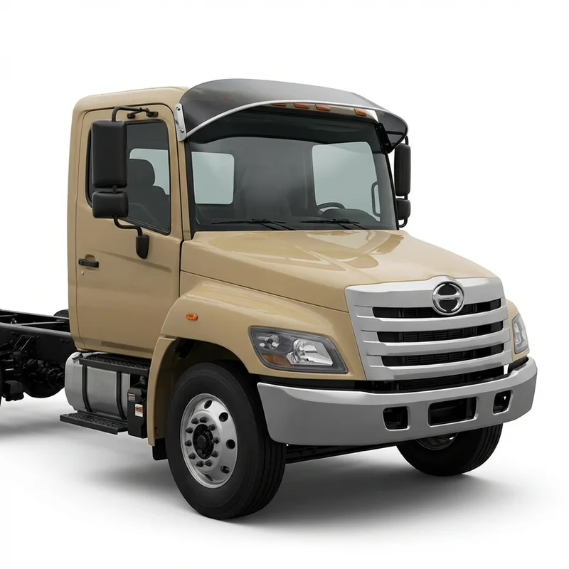 Tinted Acrylic Windscreen Sunvisor for Hino 258ALP (2008 - 2014) - 1