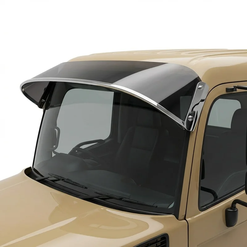 Tinted Acrylic Windscreen Sunvisor for Hino 338 (2005 - 2020) - 1