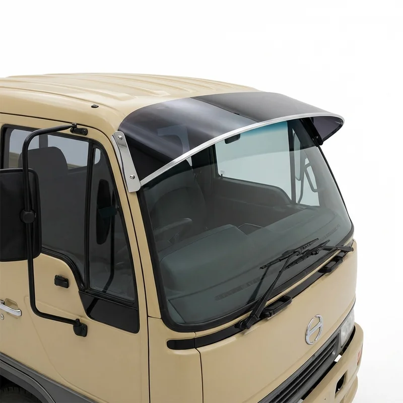 Tinted Acrylic Windscreen Sunvisor for Hino FB15 (1992 - 1992) - 1