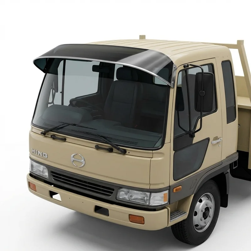 Tinted Acrylic Windscreen Sunvisor for Hino FD20 (1992 - 1992) - 1