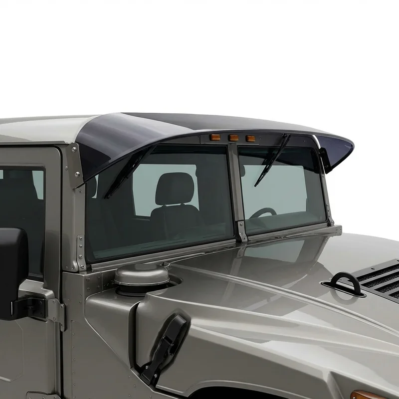 Tinted Acrylic Windscreen Sunvisor for Hummer H1 (2002 - 2006) - 1