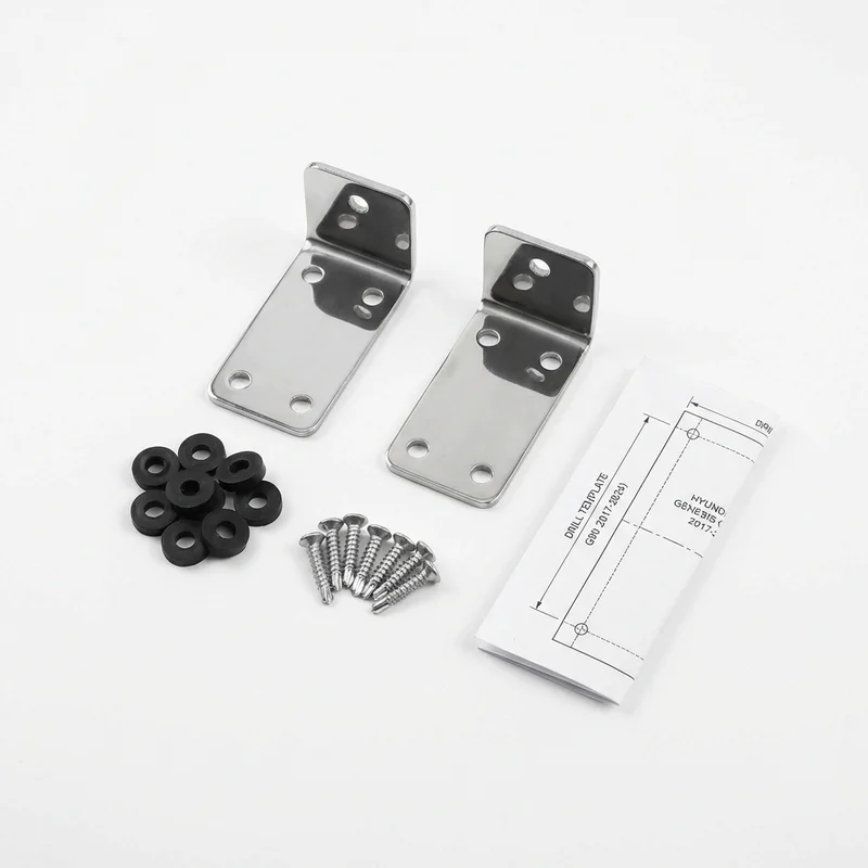 Stainless Steel Mounting Bracket Kit for Hyundai Genesis G90 (2017 - 2024) - 1