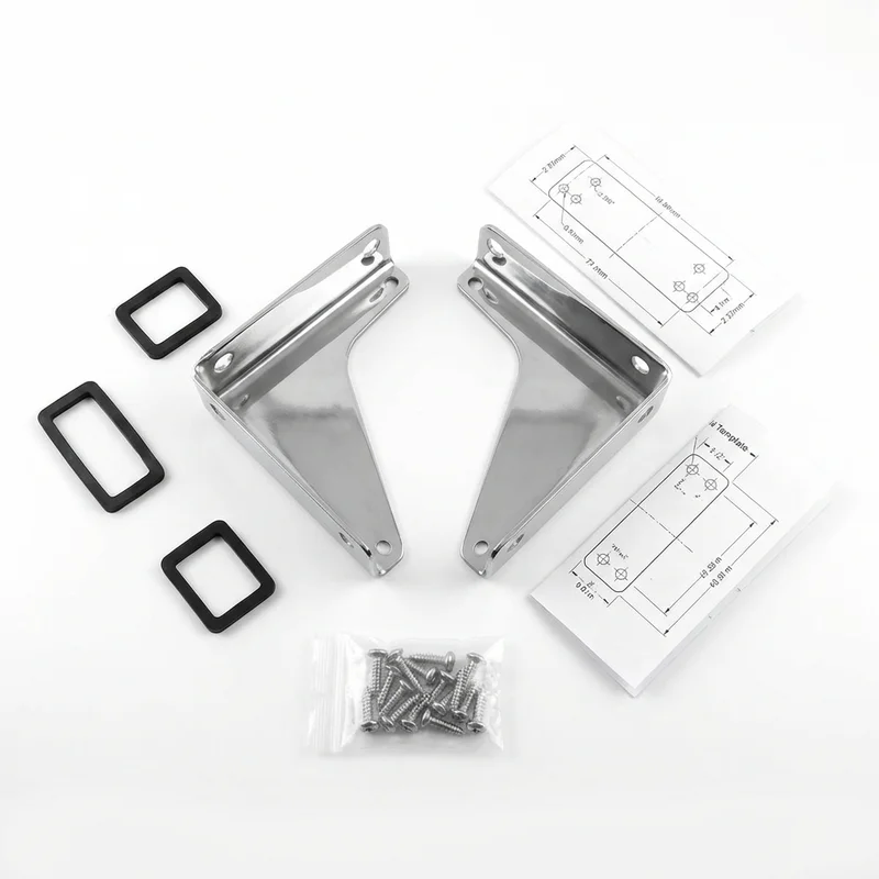 Stainless Steel Mounting Bracket Kit for Hyundai Scoupe (1991 - 1995) - 1