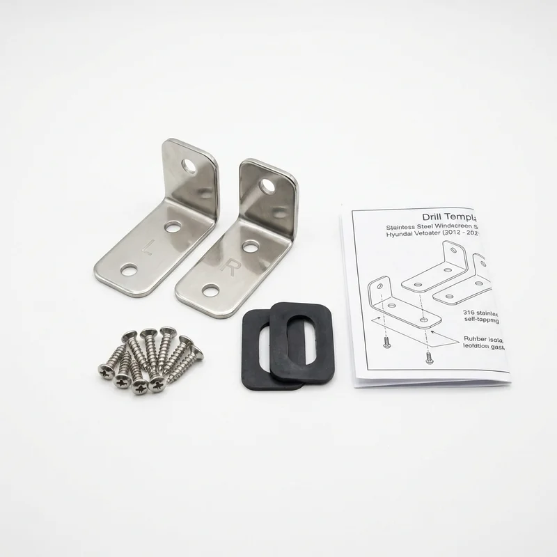 Stainless Steel Mounting Bracket Kit for Hyundai Veloster (2012 - 2021) - 1