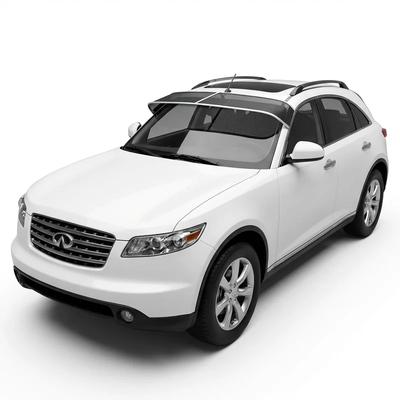 Premium Mesh Windscreen Sunvisor for INFINITI FX45 (2003 - 2008) - 1