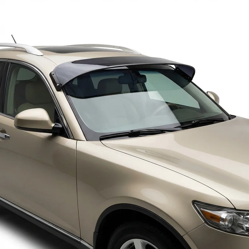 Tinted Acrylic Windscreen Sunvisor for INFINITI FX45 (2003 - 2008) - 1