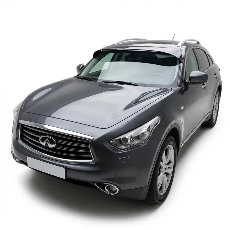 Tinted Acrylic Windscreen Sunvisor for INFINITI FX50 (2009 - 2013) - 1