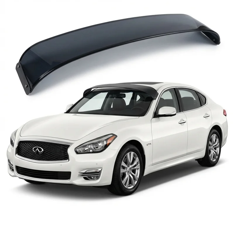 Tinted Acrylic Windscreen Sunvisor for INFINITI Q70L (2015 - 2019) - 1
