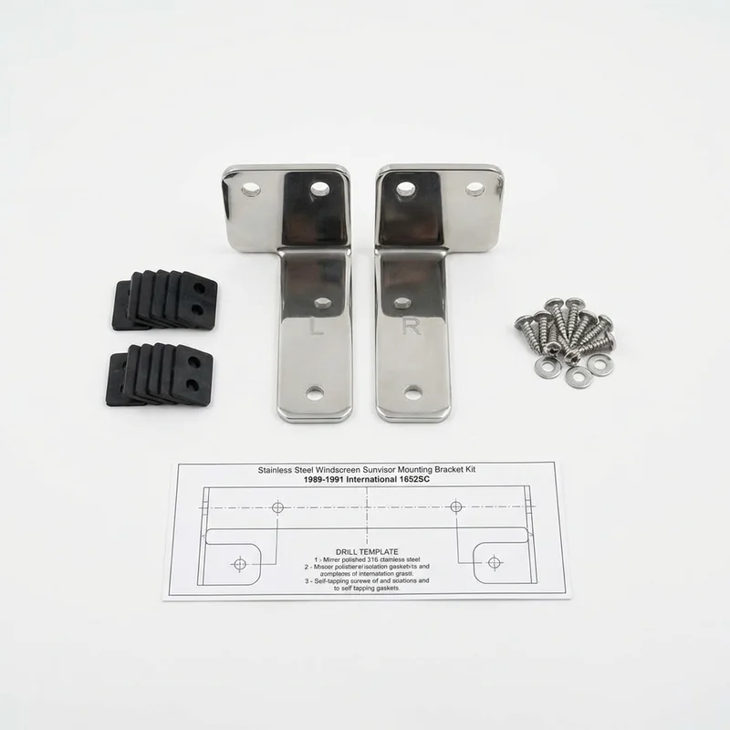 Stainless Steel Mounting Bracket Kit for International 1652SC (1989 - 1991) - 1