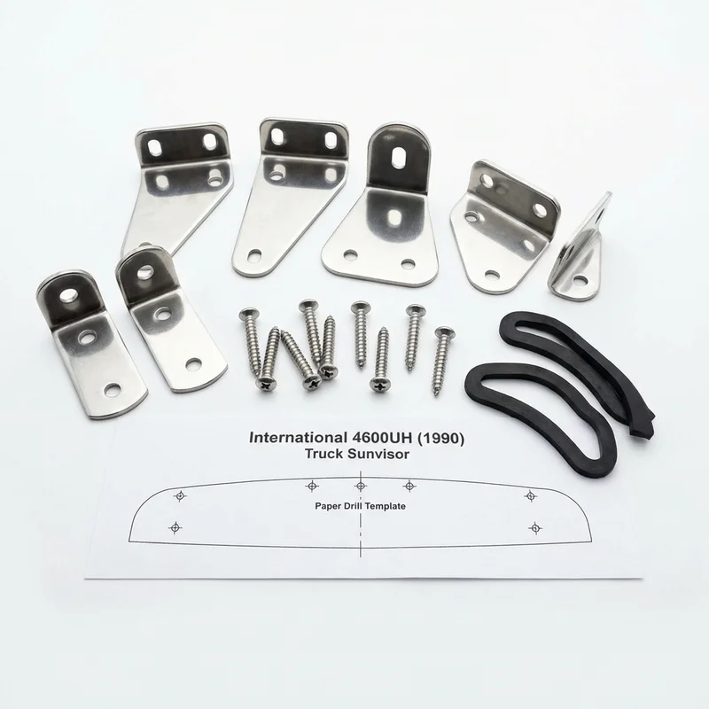 Stainless Steel Mounting Bracket Kit for International 4600UH (1990 - 1990) - 1