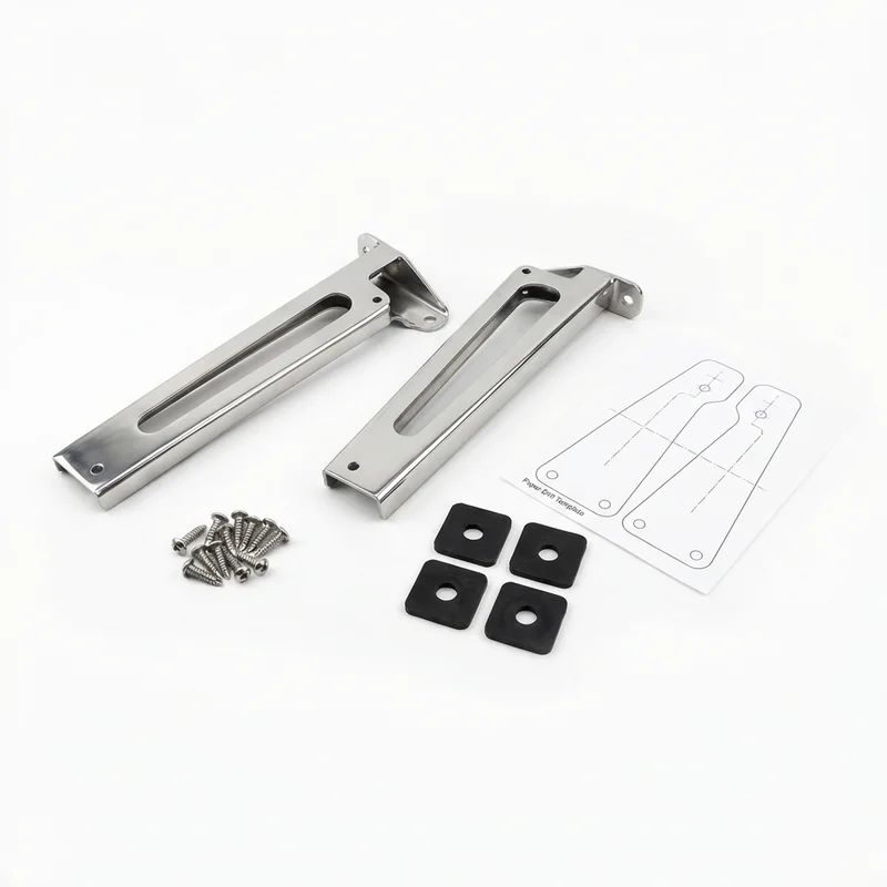 Stainless Steel Mounting Bracket Kit for International 4700LP (1990 - 2002) - 1
