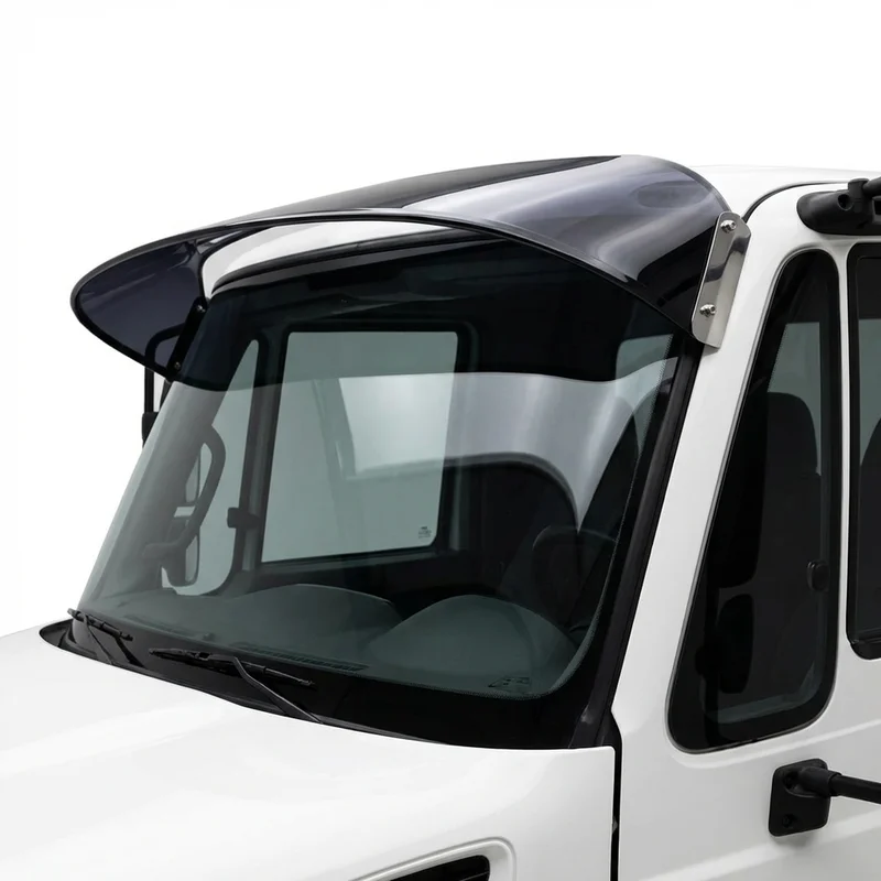 Tinted Acrylic Windscreen Sunvisor for International CF600 (2005 - 2010) - 1