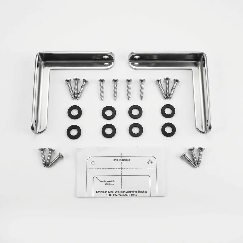Stainless Steel Mounting Bracket Kit for International F1954 (1989 - 1989) - 1