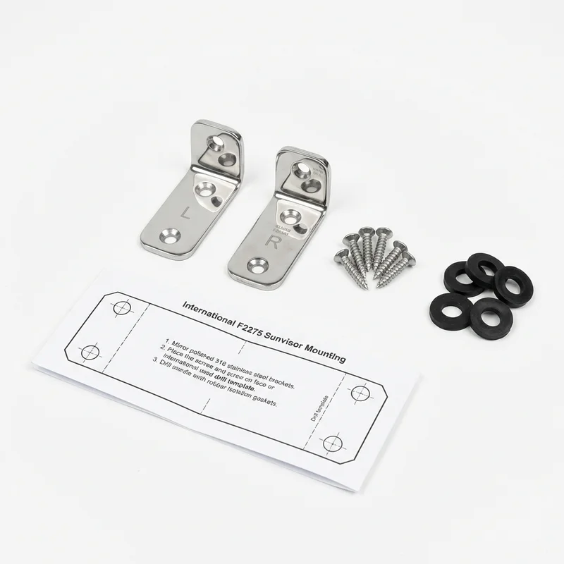 Stainless Steel Mounting Bracket Kit for International F2275 (1989 - 1989) - 1