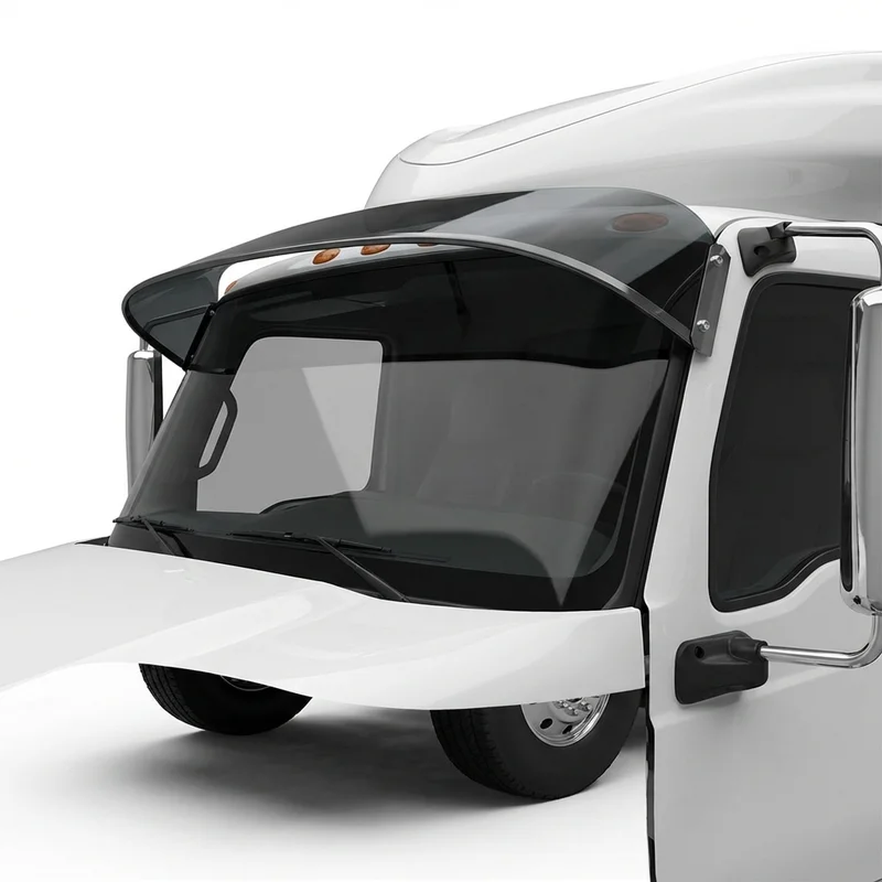 Tinted Acrylic Windscreen Sunvisor for International HX620 (2017 - 2022) - 1