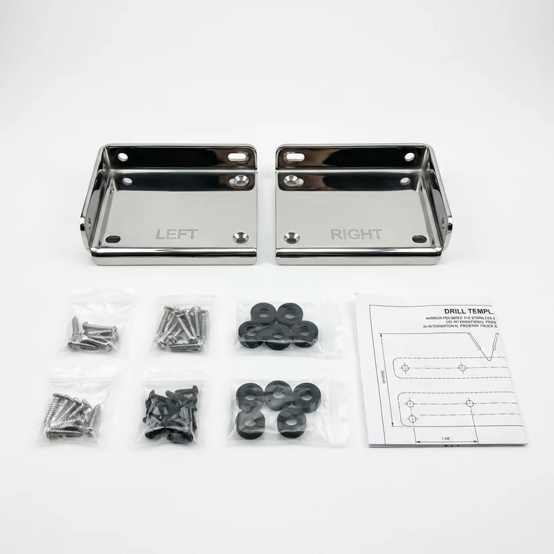 Stainless Steel Mounting Bracket Kit for International ProStar (2008 - 2020) - 1