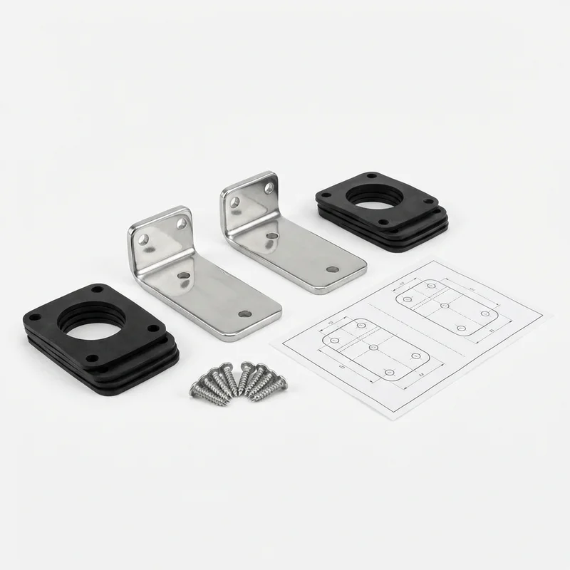 Stainless Steel Mounting Bracket Kit for International S1654LP (1989 - 1989) - 1