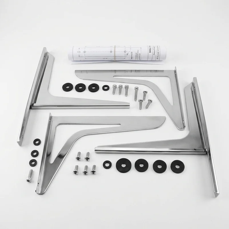 Stainless Steel Mounting Bracket Kit for International S1754 (1989 - 1989) - 1