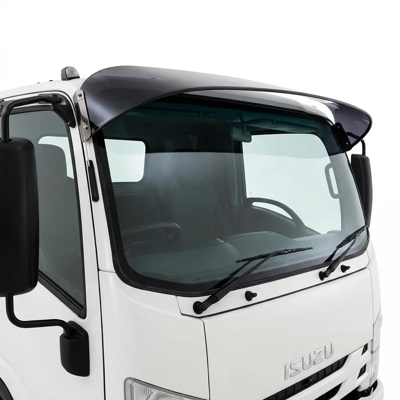 Tinted Acrylic Windscreen Sunvisor for Isuzu HTR (2005 - 2008) - 1