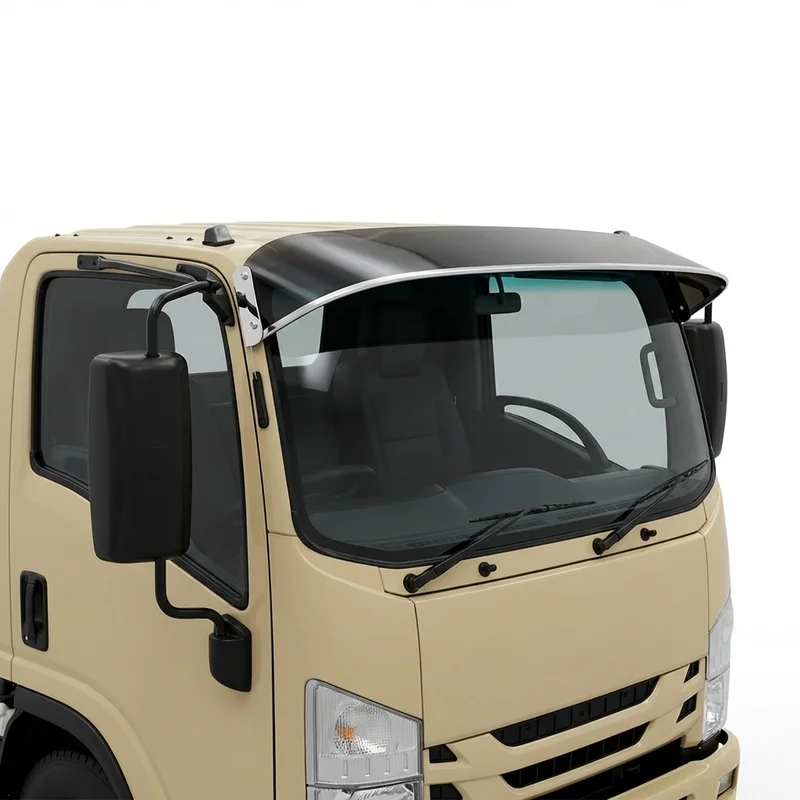 Tinted Acrylic Windscreen Sunvisor for Isuzu NPR-XD (2015 - 2019) - 1