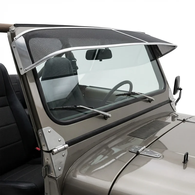 Premium Mesh Windscreen Sunvisor for Jeep CJ6 (1969 - 1975) - 1