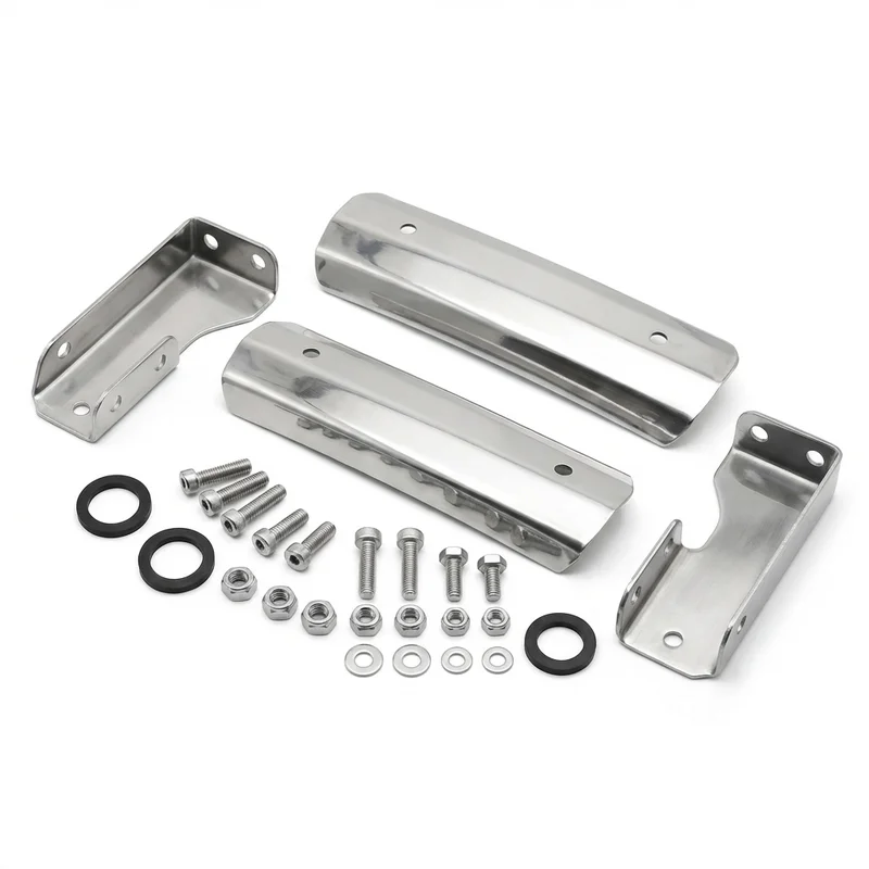 Stainless Steel Mounting Bracket Kit for Jeep J-4500 (1970 - 1973) - 1