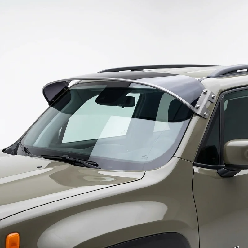 Tinted Acrylic Windscreen Sunvisor for Jeep Renegade Classic Sport Deck (2019 - 2020) - 1