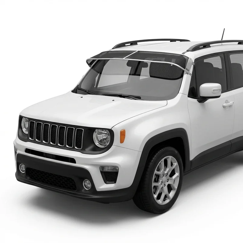 Premium Mesh Windscreen Sunvisor for Jeep Renegade Valencia (2019 - 2023) - 1